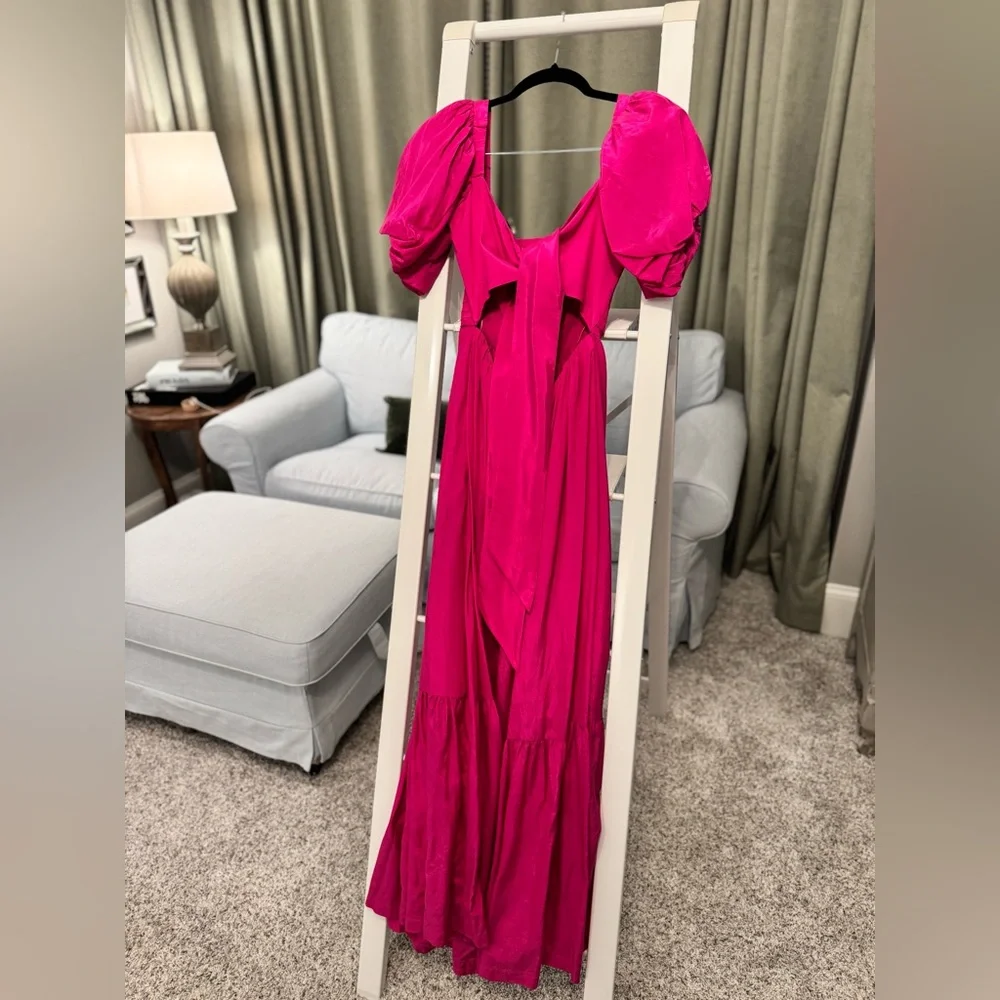 Abercrombie & Fitch Fuchsia Maxi Dress
